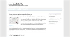 Desktop Screenshot of pokerjatekok.info